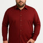 Camicia bordeaux plus size easy iron