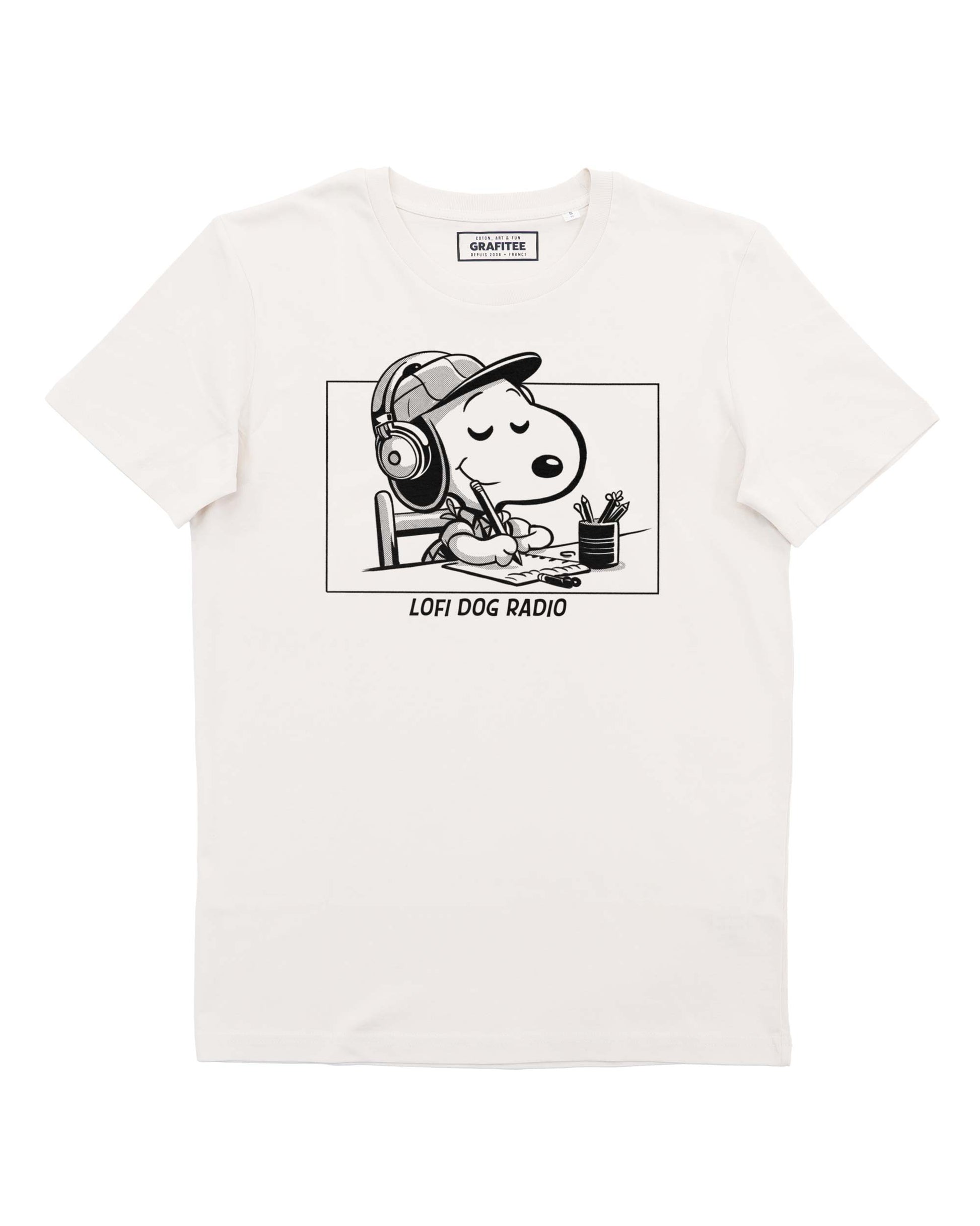 T-shirt unisex Lofi Dog Radio in cotone biologico GOTS