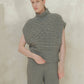 Tunica maxi a trecce in misto cashmere