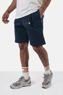 Pantaloncini da arrampicata in cotone ecologico blu navy