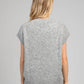 Maglione smanicato oversize girocollo in maglia spessa