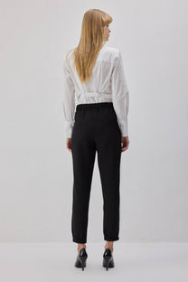 Pantaloni a pieghe neri