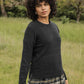 Maglione Ansel in maglia riciclata color Mezzanotte