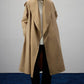 Trench cappotto con collo a scialle