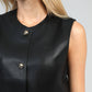 Gilet in similpelle nero Hulysse