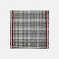 Sciarpa pied de poule con frange