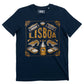 T-shirt Lisboa con grafica città Portogallo