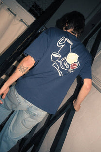 T-shirt Xantar in cotone biologico blu navy