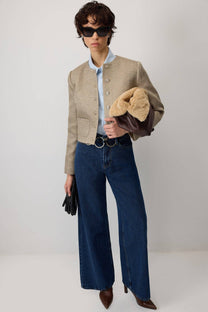 Jeans wide leg in denim