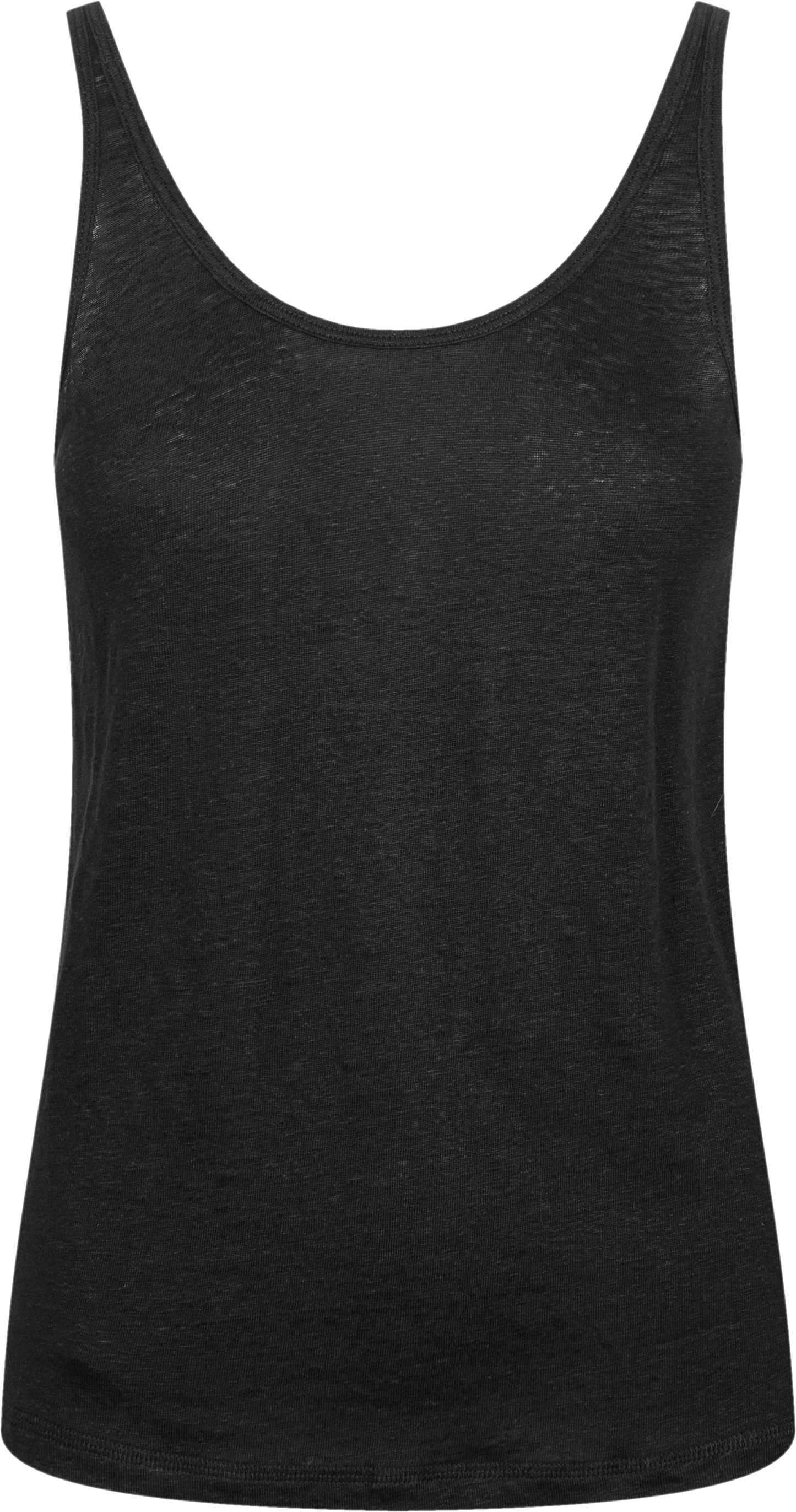 Top in lino Synne nero