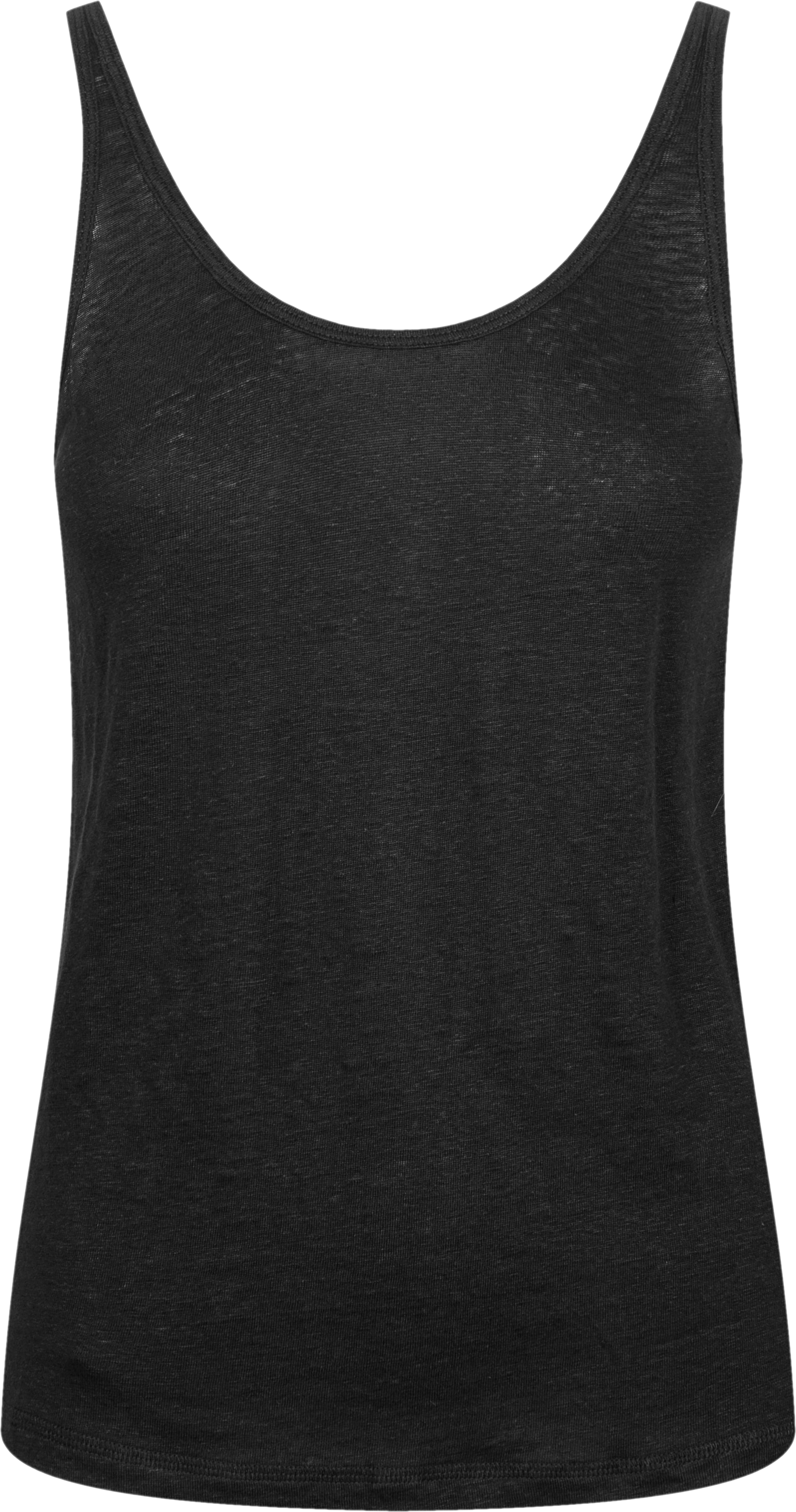 Top in lino Synne nero