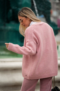 Cardigan oversize in maglia morbida