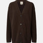 Cardigan in lana d’agnello Edith con scollo a V