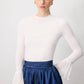 Body con polsini plissettati