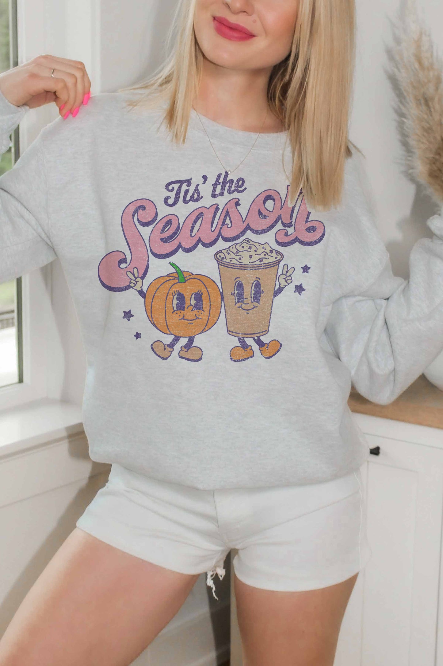 Felpa oversize grafica “Tis the Season”