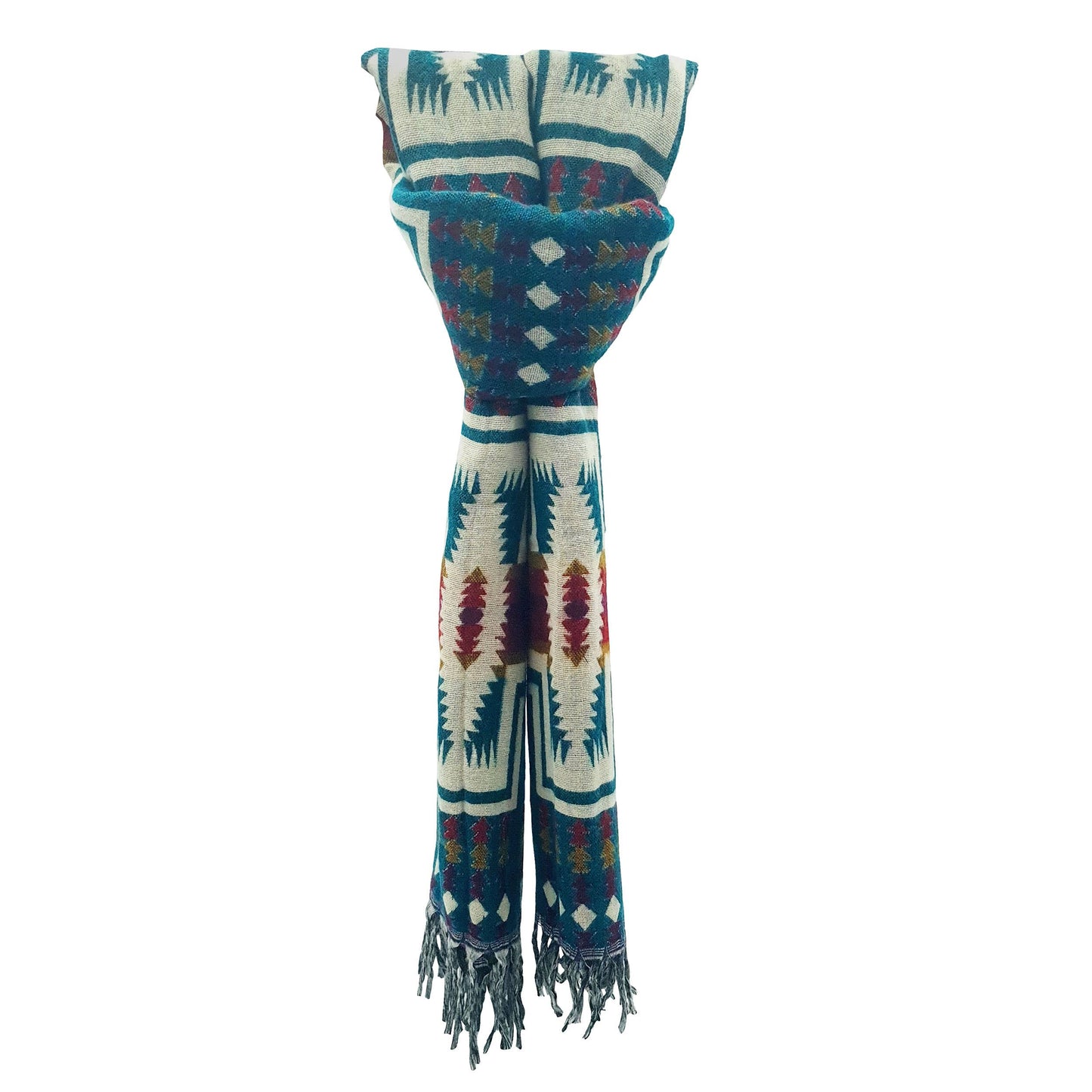 Maxi sciarpa invernale morbida e calda con frange