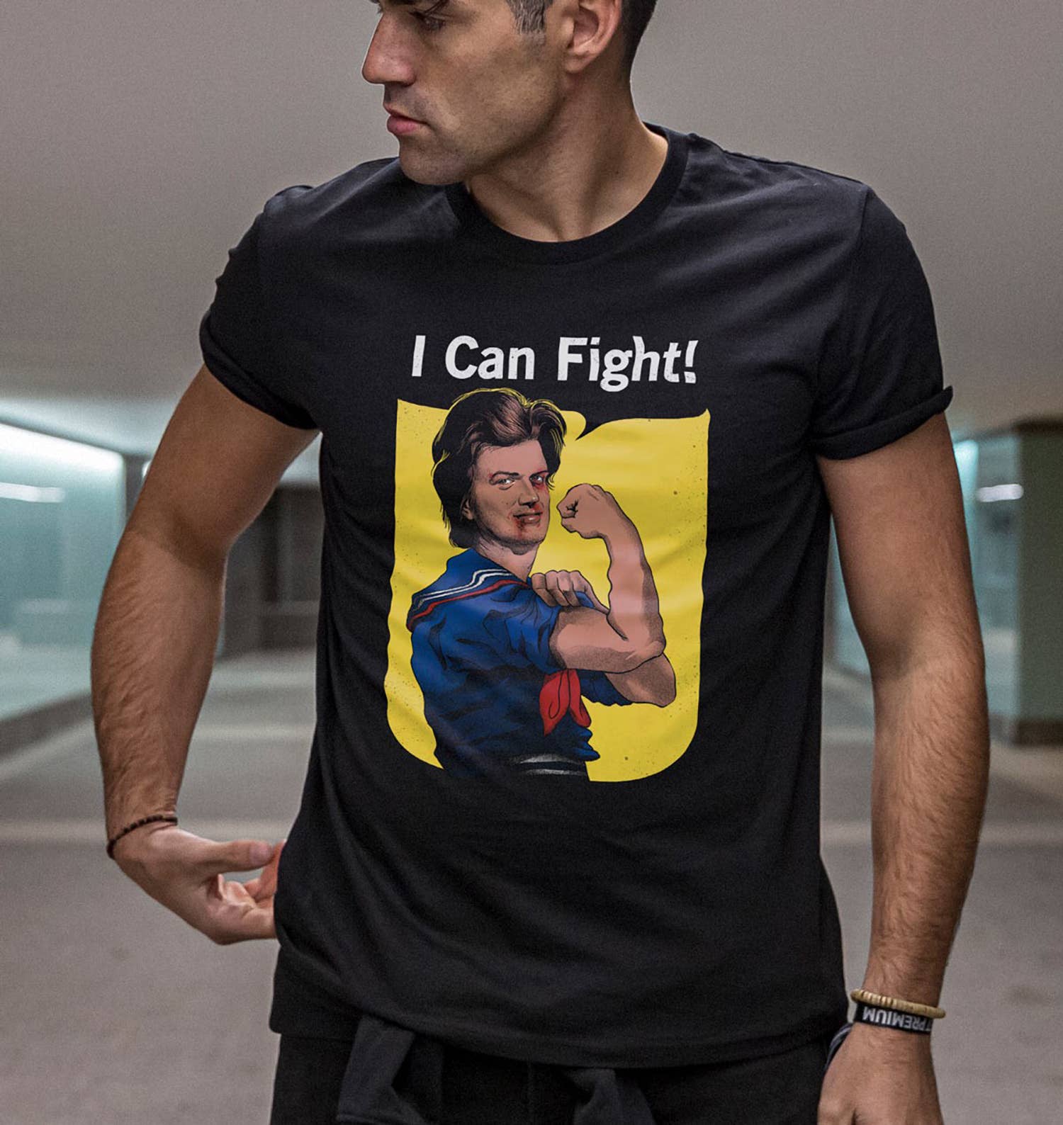T-shirt unisex con stampa "I Can Fight"