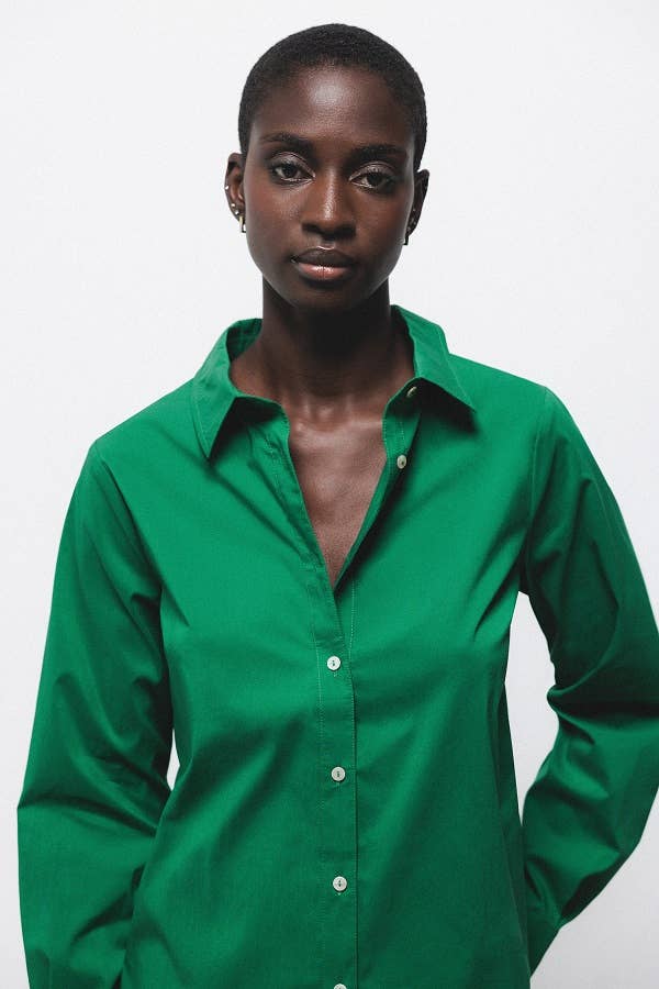 Camicia a maniche lunghe regular fit con bottoni