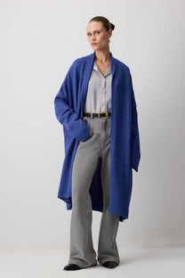 Cardigan oversize in maglia con tasche