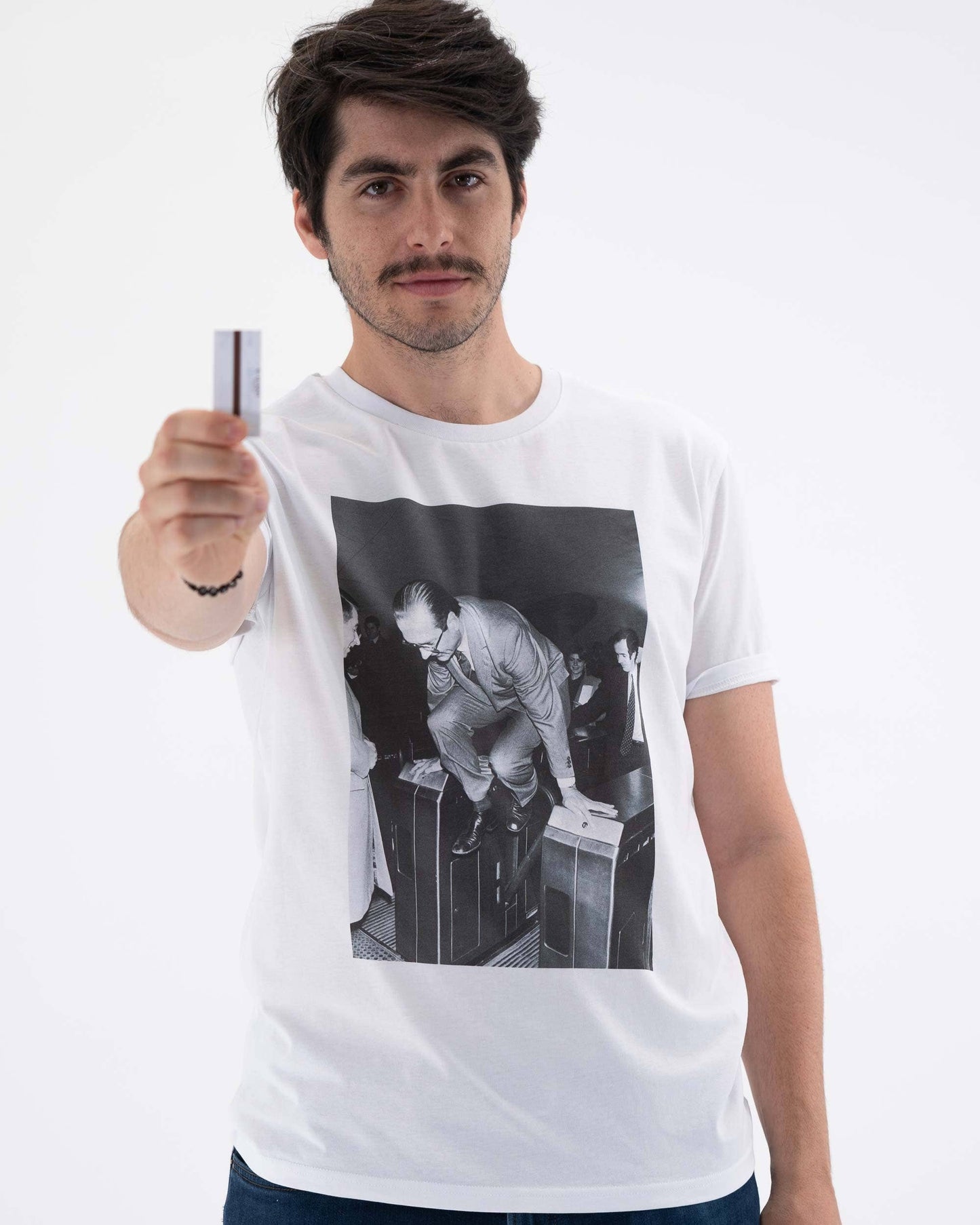 T-shirt Metro Chirac con foto vintage divertente