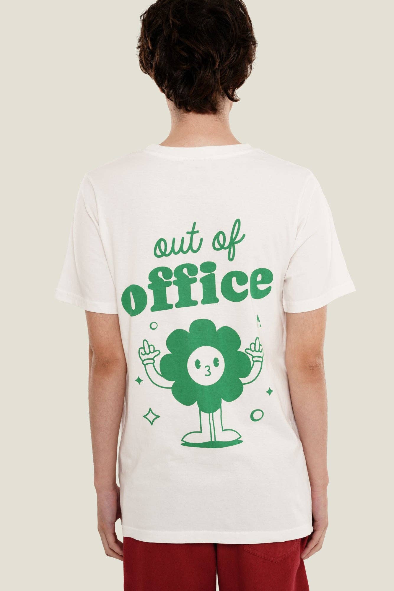 T-shirt Out of Office in cotone organico premium