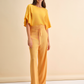 Pantaloni palazzo con cintura