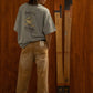 T-shirt Misty Gray Mars a maniche corte in cotone organico