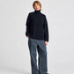 Maglione Mandie in lana d’agnello GOTS blu notte