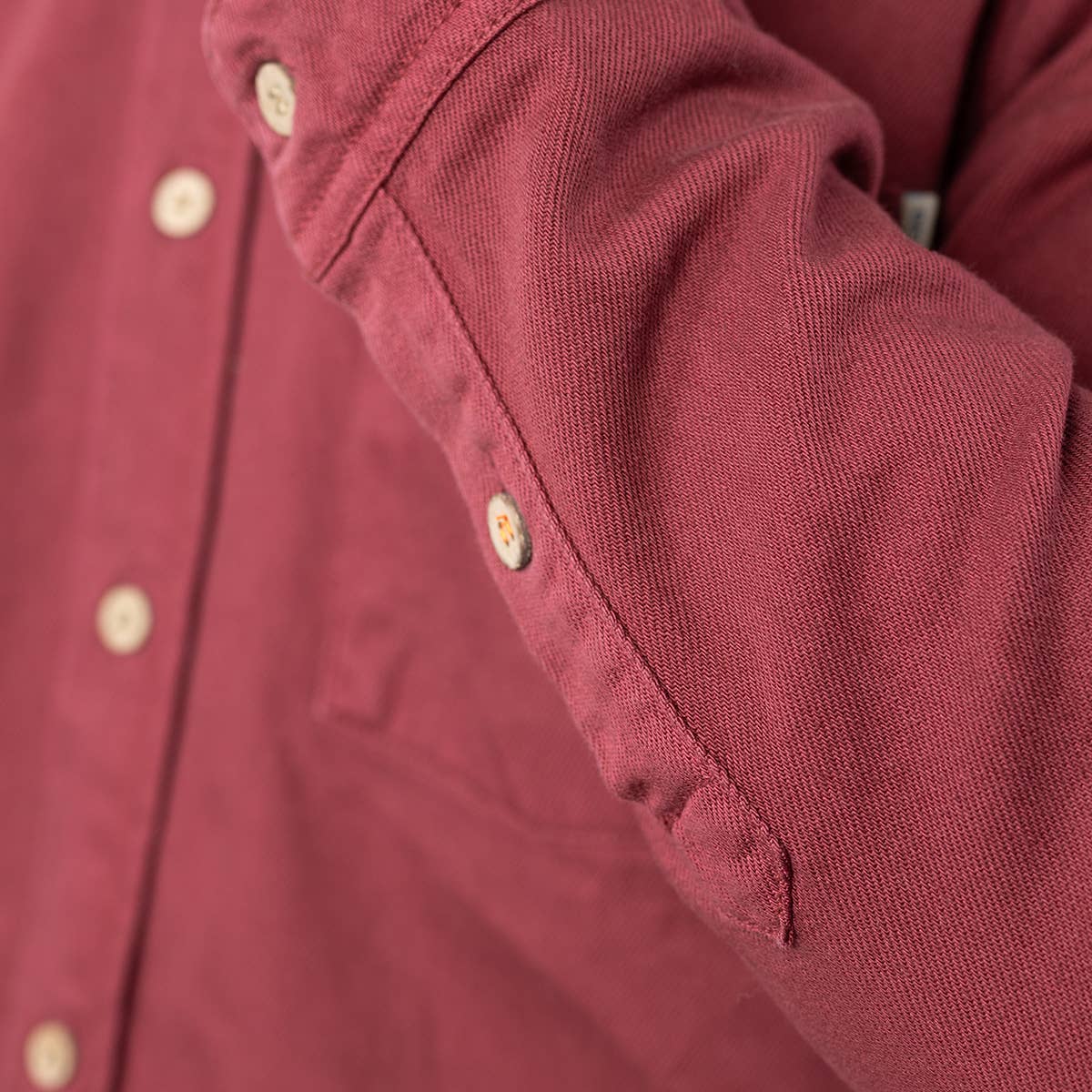 Sovracamicia in denim bordeaux