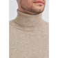 Maglione dolcevita effetto cashmere beige (taglie comode)
