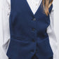 Gilet sartoriale blu navy con scollo a V