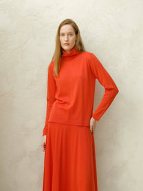 Dolcevita in lana merino extra fine da donna