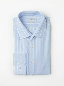 Camicia elegante azzurra a righe slim fit