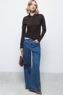 Polo basic a maniche lunghe