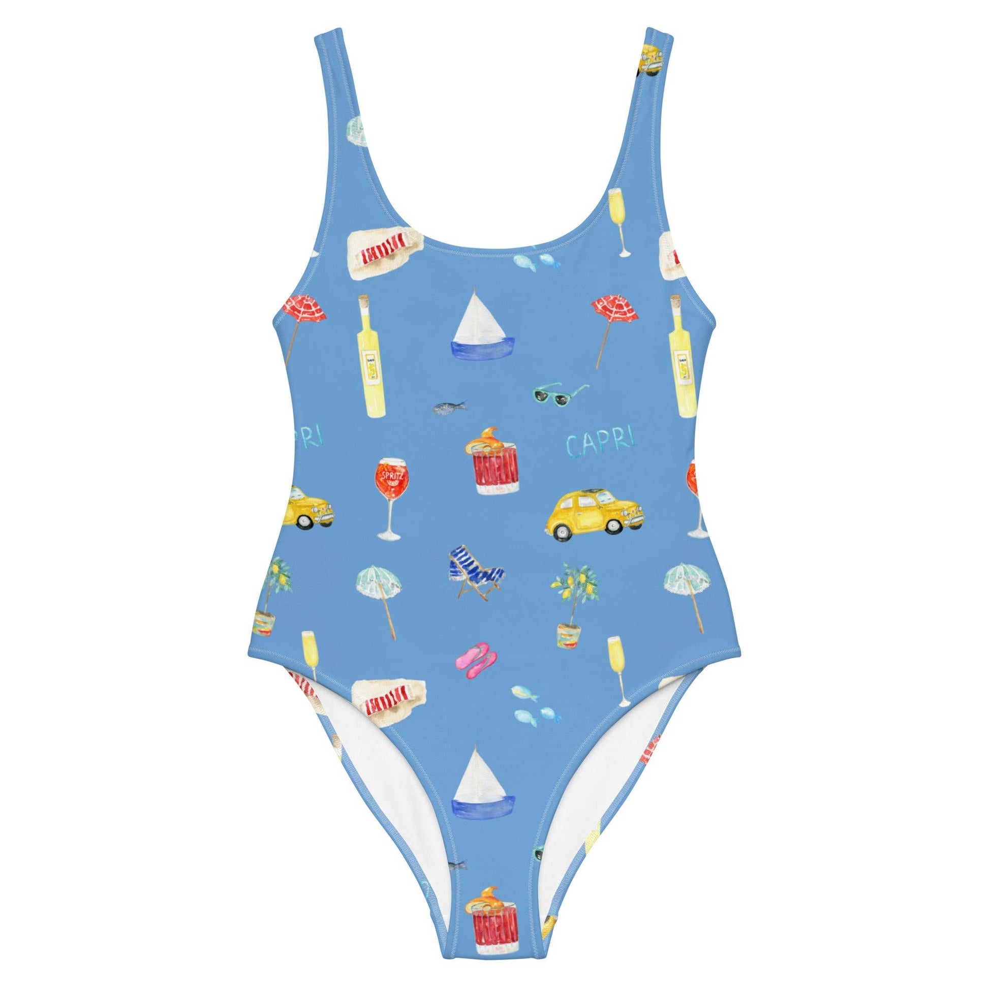 Costume intero Capri con stampa estiva