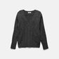 Maglione in maglia strutturata con scollo a V