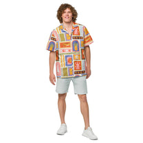 Camicia da piscina Calypso oversize unisex con stampa multicolor