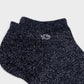 Calzini alla caviglia in cotone glitterato blu marino