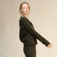 Giacca bomber in misto cashmere