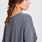 Abito lungo in maglia di cotone biologico Sisse GOTS grigio melange
