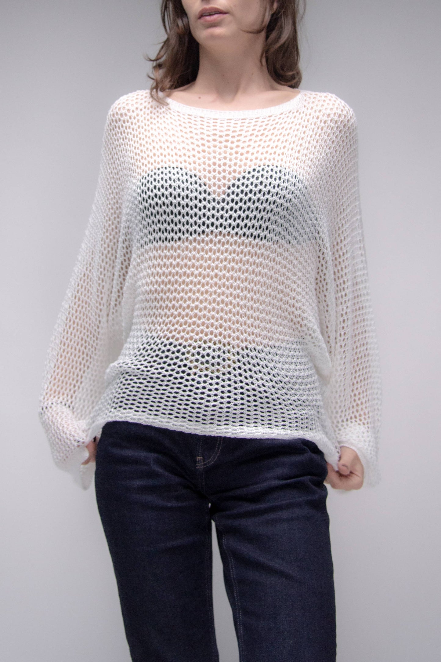 Kimono crochet a maglia 3D