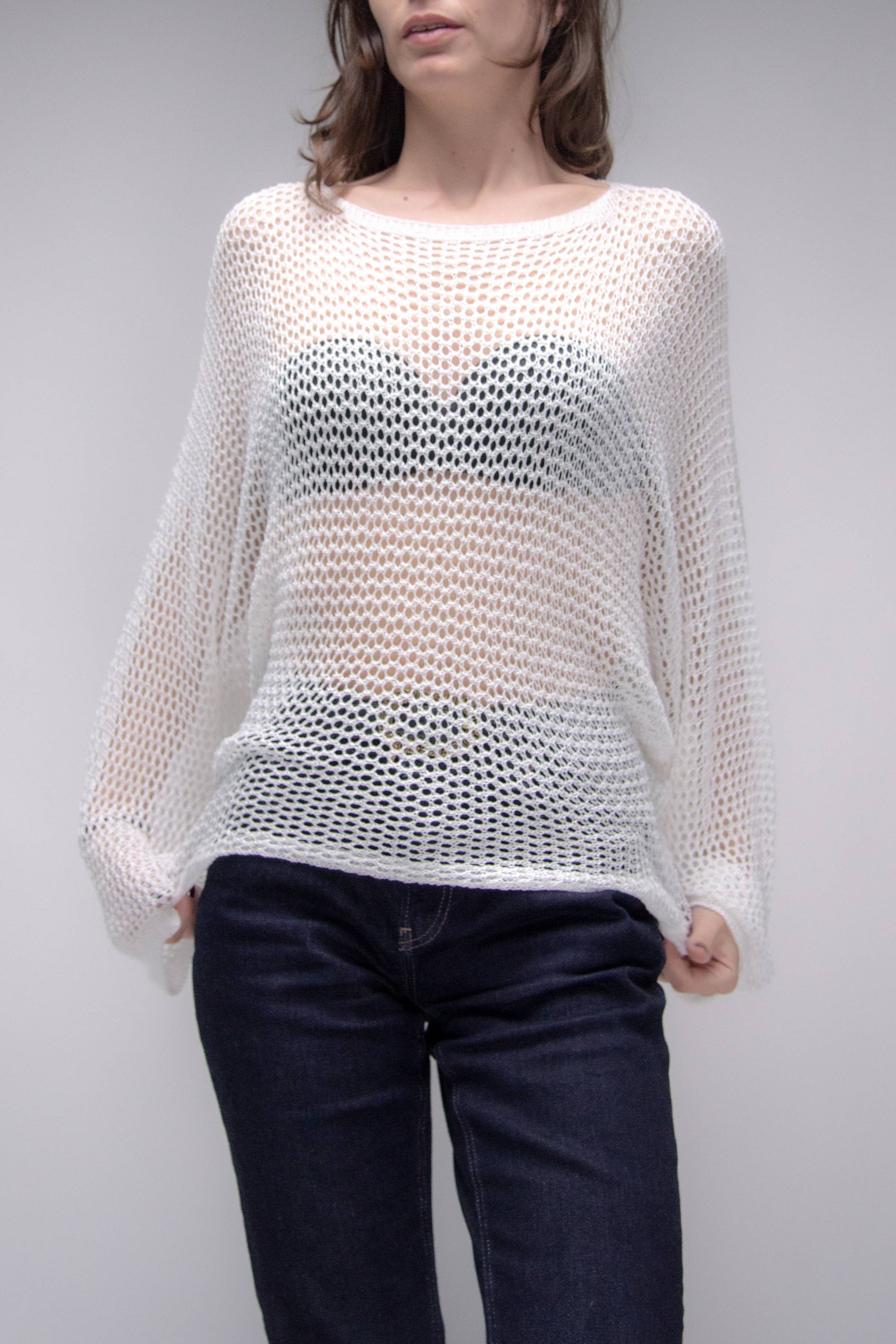 Kimono crochet a maglia 3D