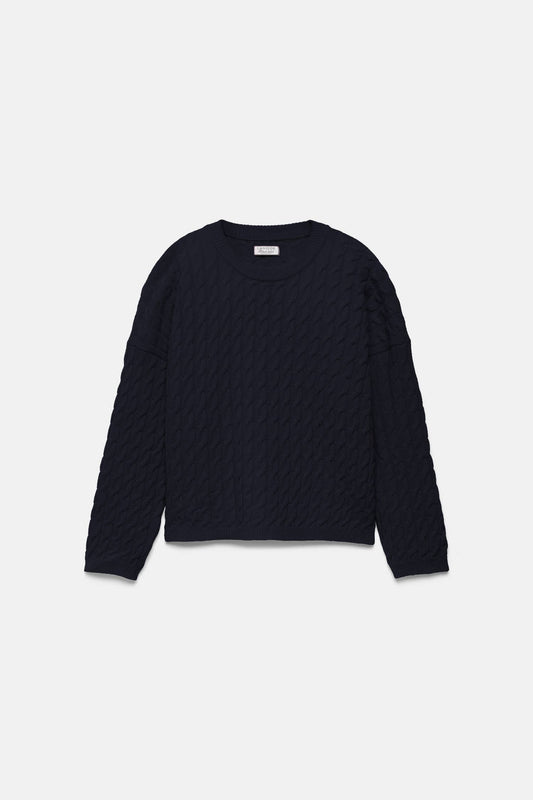 Maglione in maglia strutturata in lana