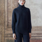 Maxi maglione a collo alto in puro cashmere