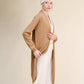 Cardigan lungo superfine in misto cashmere con maglia 3D senza cuciture