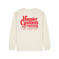 Maglietta a maniche lunghe Speed Shop oversize in cotone organico