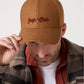 Cappellino in flanella color rame