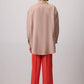 Camicia oversize morbida beige