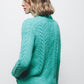 Maglione a maglia strutturata con collo alto