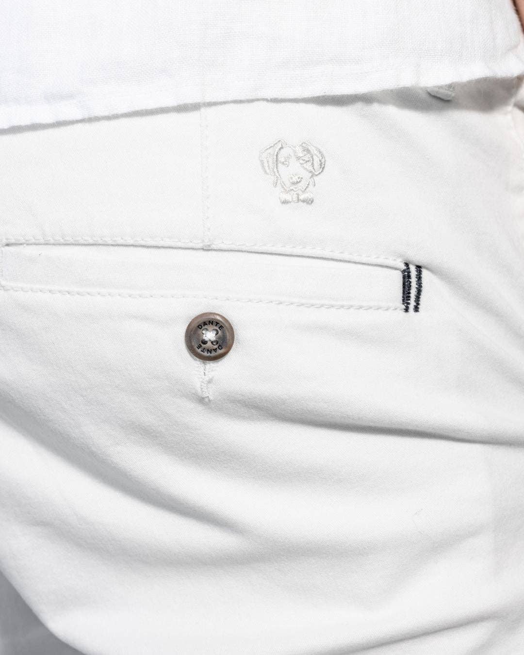 Pantaloncini elasticizzati color avorio